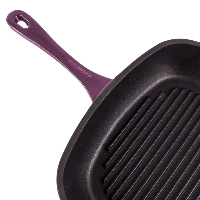 Image 5 of Shopberghoff Neo 11" Cast Iron Square Grill Pan, Purple