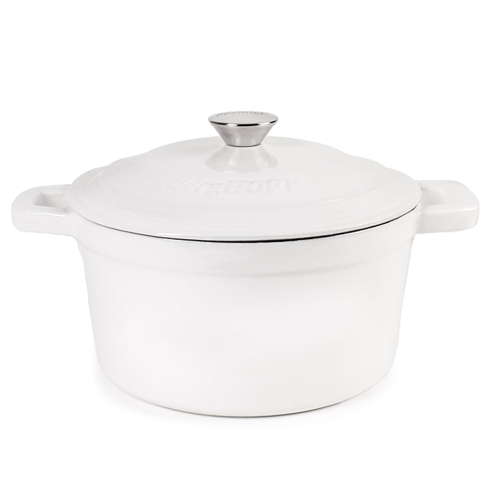Image 1 of Shopberghoff Neo Cast Iron 7qt. Round Dutch Oven 11" with Lid, White