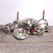 Image 2 of Shopberghoff Ouro Gold 11Pc 18/10 Stainless Steel Cookware Set with Glass Lids