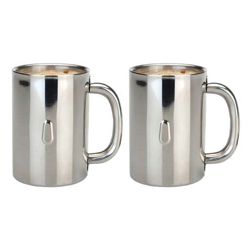Image 1 of Shopberghoff 2Pc Straight 18/10 Stainless Steel Coffee Mug 12 oz.