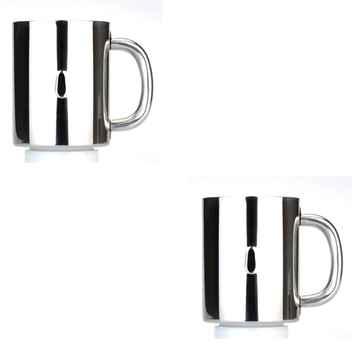 Image 2 of Shopberghoff 2Pc Straight 18/10 Stainless Steel Coffee Mug 12 oz.