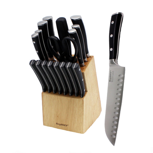 Image 1 of Shopberghoff Essentials 18Pc Cutlery Set, Block with 8 Steak Knives, Hand-sharpened
