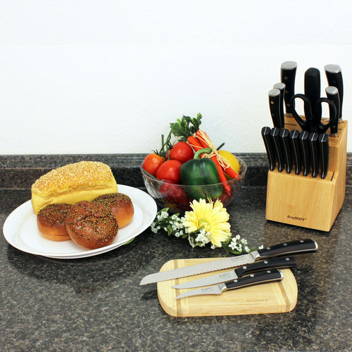 Image 2 of Shopberghoff Essentials 18Pc Cutlery Set, Block with 8 Steak Knives, Hand-sharpened
