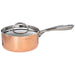 Image 3 of Shopberghoff Vintage 10pc Tri-Ply Copper Cookware Set with Lids, Hammered