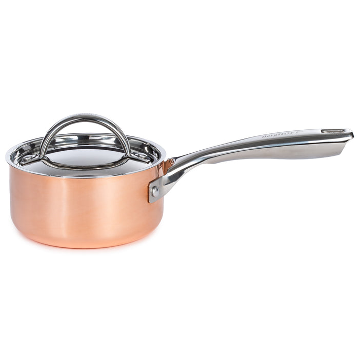 Image 8 of Shopberghoff Vintage 10pc Tri-Ply Copper Cookware Set with Lids, Polished