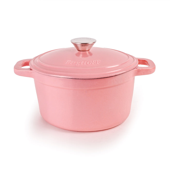 Image 1 of Shopberghoff Neo Cast Iron 3qt. Round Dutch Oven 8" with Lid, Pink