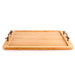 Image 1 of Shopberghoff Bamboo Tray with wrought Iron Handles, 15.5"