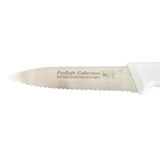 Image 2 of Ergonomic High Chromium Non-Stain Carbon Steel Paring Knife, Scallopped, 3.25"
