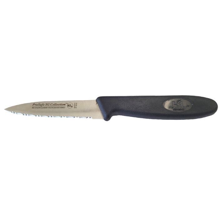 Image 1 of Shopberghoff Soft Grip 3.25" High Chromium Non-Stain Carbon Steel Tapered Paring Knife