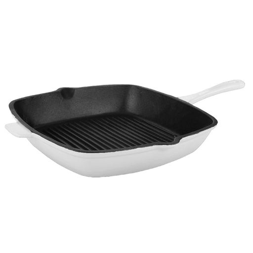 Image 1 of Shopberghoff Neo 11" Cast Iron Square Grill Pan, White
