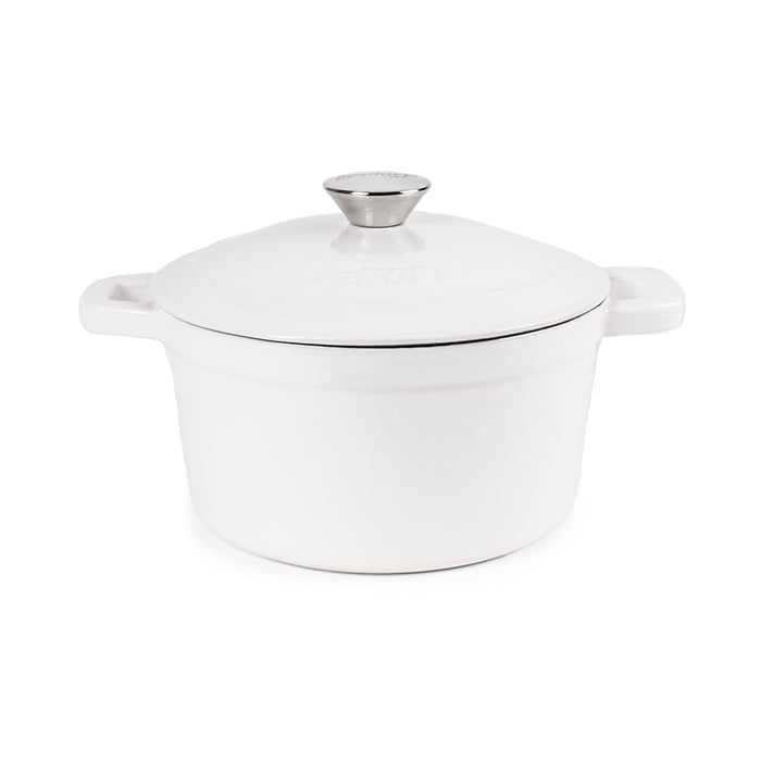 Image 1 of Shopberghoff Neo Cast Iron 3qt. Round Dutch Oven 8" with Lid, White
