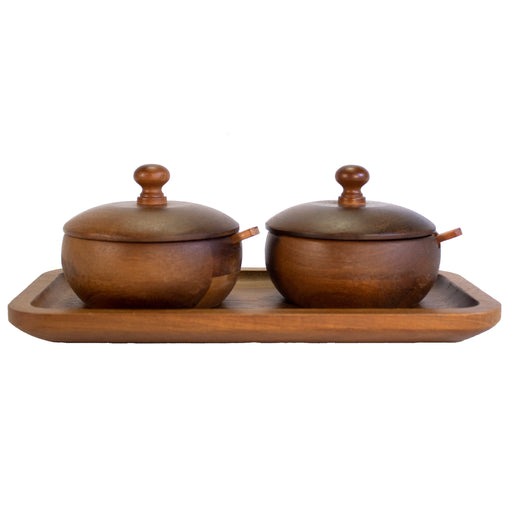 Image 1 of Shopberghoff Acacia Wooden Spice Jar Set