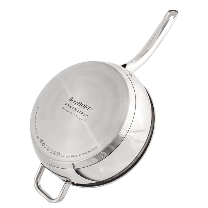 Image 12 of Shopberghoff Belly Shape 12pc 18/10 Stainless Steel Cookware Set, SS Lids