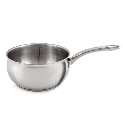 Image 2 of Shopberghoff Belly Shape 18/10 Stainless Steel 8" Sauce Pan with Glass Lid, 3.2qt.