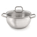 Image 1 of Shopberghoff Belly Shape 18/10 Stainless Steel 9.5" Stock Pot with Glass Lid, 5.5qt.