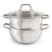 Image 6 of Shopberghoff Belly Shape 18/10 Stainless Steel 9.5" Stock Pot with Glass Lid, 5.5qt.