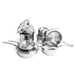 Image 3 of Shopberghoff Professional 13pc Tri-Ply 18/10 Stainless Steel Cookware Set with SS Lids