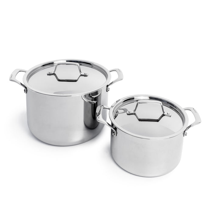 Image 10 of Shopberghoff Professional 13pc Tri-Ply 18/10 Stainless Steel Cookware Set with SS Lids