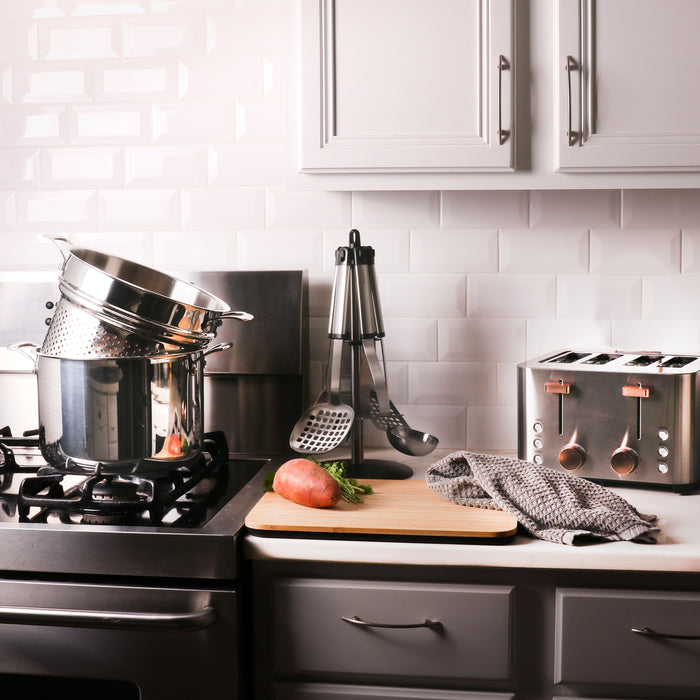 Image 15 of Shopberghoff Professional 13pc Tri-Ply 18/10 Stainless Steel Cookware Set with SS Lids