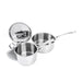 Image 2 of Shopberghoff Professional Tri-Ply 18/10 Stainless Steel 8" Saucepan with SS Lid, 3.3qt.