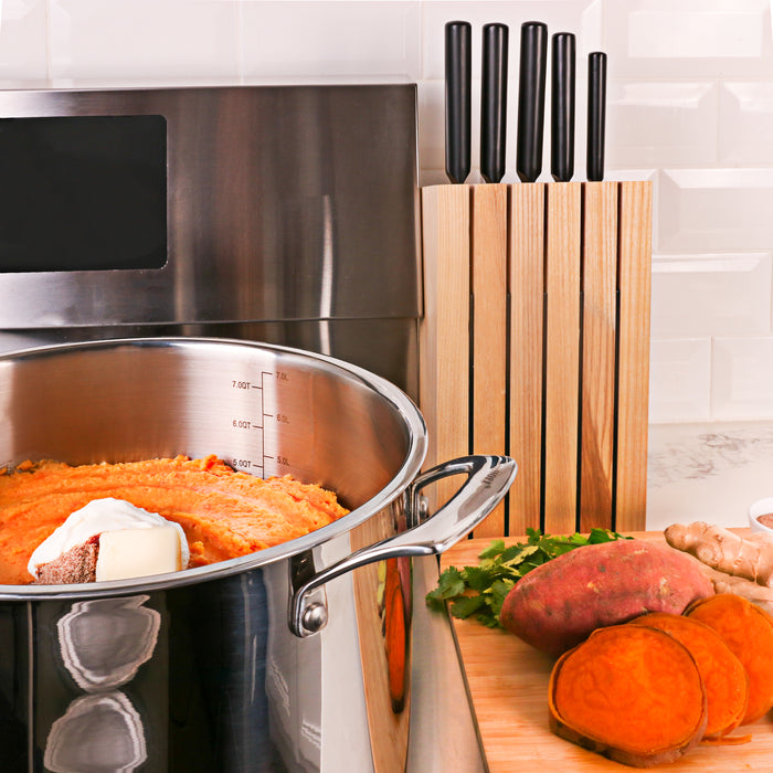 Image 3 of Shopberghoff Professional Tri-Ply 18/10 Stainless Steel 9.5" Stockpot with SS Lid, 8qt.