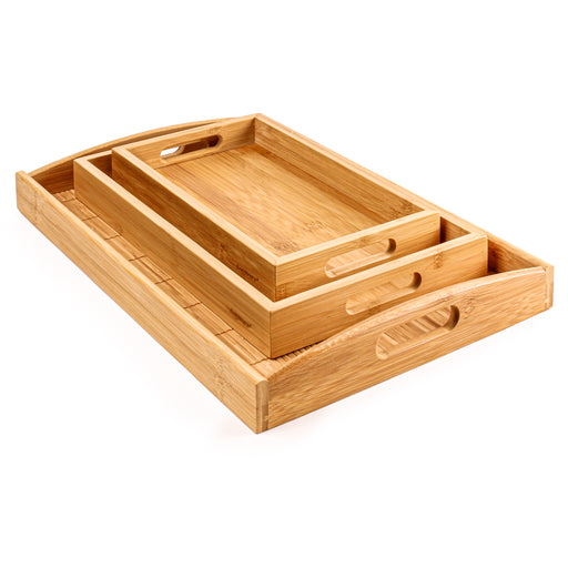 Image 1 of Shopberghoff Bamboo 3Pc Tray Set
