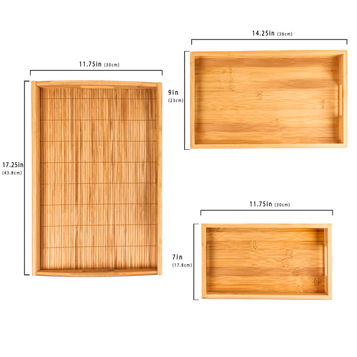 Image 9 of Shopberghoff Bamboo 3Pc Tray Set