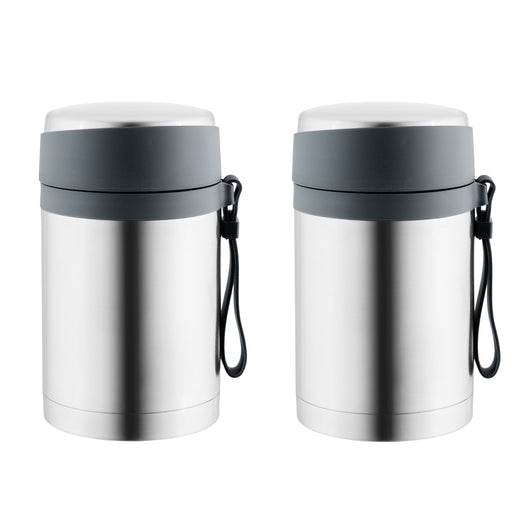 Image 1 of Essentials 28oz Food Container Set of 2, Black