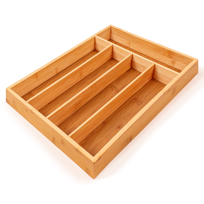 Image 6 of Shopberghoff Bamboo 5-Slot Flatware Organizers, Set of Two