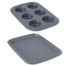Image 5 of GEM Non-stick 3Pc Bakeware Set , Small Cookie Sheet, Cupcake Pan and Pie Pan