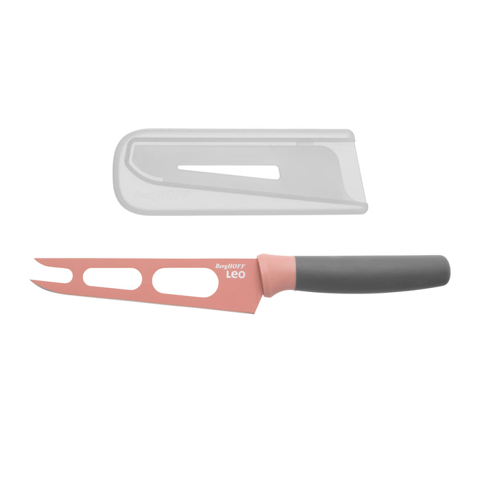 Image 4 of Leo 5Pc Cutlery & Board Prep Set, Pink, Green