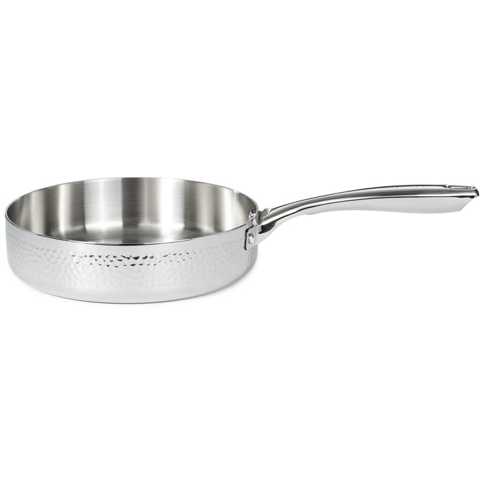Image 7 of Shopberghoff Vintage 10Pc Tri-Ply 18/10 Stainless Steel Cookware Set, Hammered