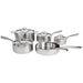 Image 6 of Shopberghoff Vintage 10Pc Tri-Ply 18/10 Stainless Steel Cookware Set, Hammered