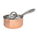 Image 1 of Shopberghoff Vintage Tri-Ply Copper 5.5" Saucepan 1qt. with Lid, Hammered