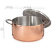 Image 2 of Shopberghoff Vintage Tri-Ply Copper 9.5" Dutch Oven 5.75qt. with Lid, Hammered