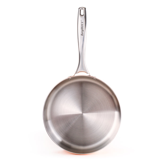 Image 8 of Shopberghoff Vintage Tri-Ply Copper 8" Deep Skillet, Hammered