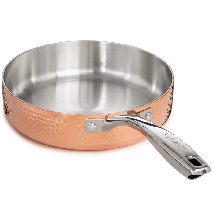 Image 6 of Shopberghoff Vintage Tri-Ply Copper 9.5" Deep Skillet, Hammered