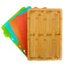 Image 7 of Aaron Probyn 5Pc Cheese Knife and Bamboo Board Set, Multicolored Inserts