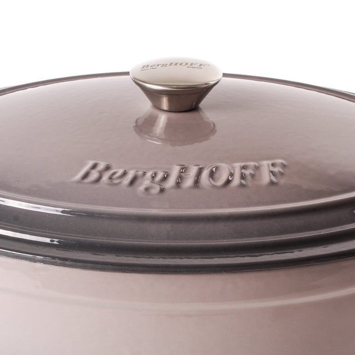 Image 2 of Shopberghoff Neo Cast Iron 8qt. Oval Dutch Oven 13" with Lid, Oyster