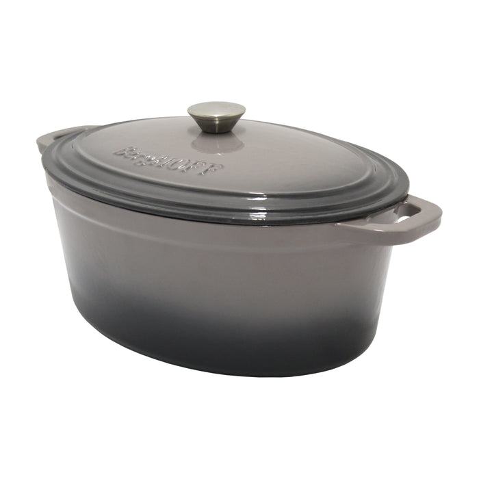 Image 3 of Shopberghoff Neo Cast Iron 8qt. Oval Dutch Oven 13" with Lid, Oyster