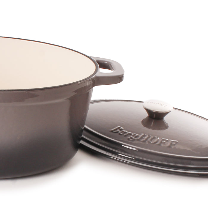 Image 7 of Shopberghoff Neo Cast Iron 8qt. Oval Dutch Oven 13" with Lid, Oyster