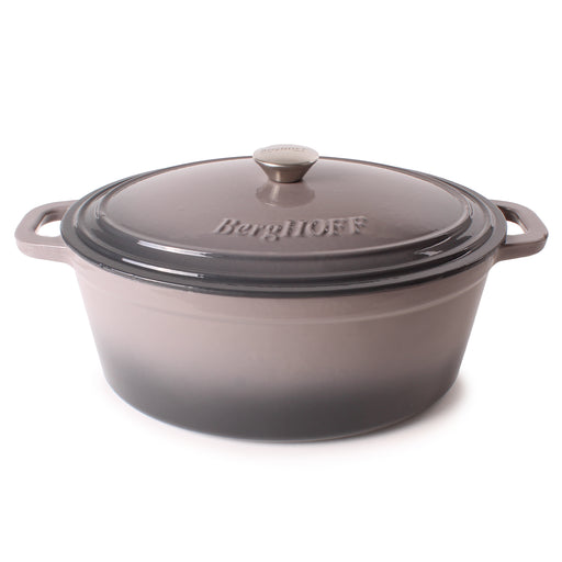 Image 1 of Shopberghoff Neo Cast Iron 5qt. Oval Dutch Oven 11.5" with Lid, Oyster