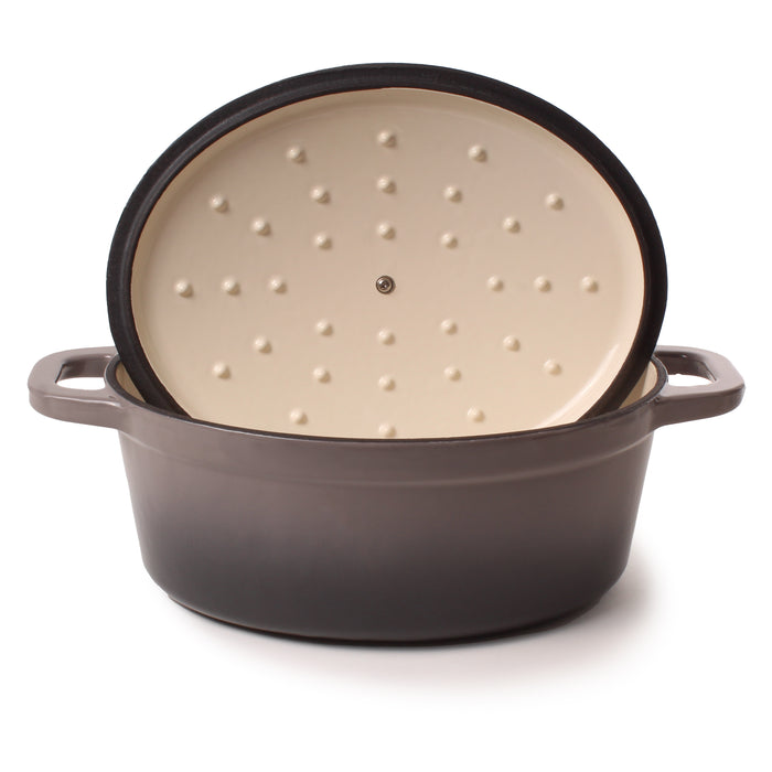 Image 5 of Shopberghoff Neo Cast Iron 5qt. Oval Dutch Oven 11.5" with Lid, Oyster