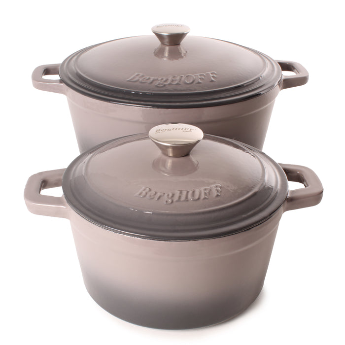 Image 3 of Shopberghoff Neo Cast Iron 7qt. Round Dutch Oven 11" with Lid, Oyster