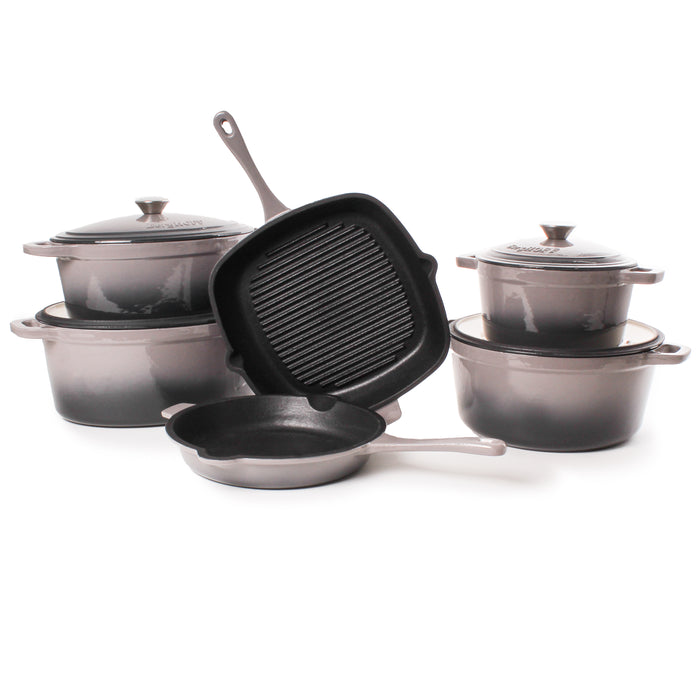 Image 7 of Shopberghoff Neo 11" Cast Iron Square Grill Pan, Oyster