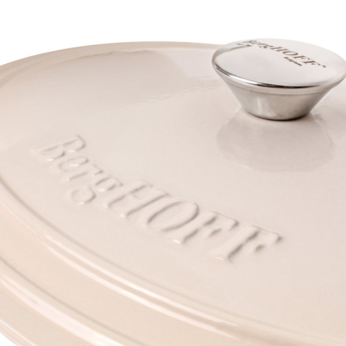 Image 5 of Shopberghoff Neo Cast Iron 8qt. Oval Dutch Oven 13" with Lid, Meringue