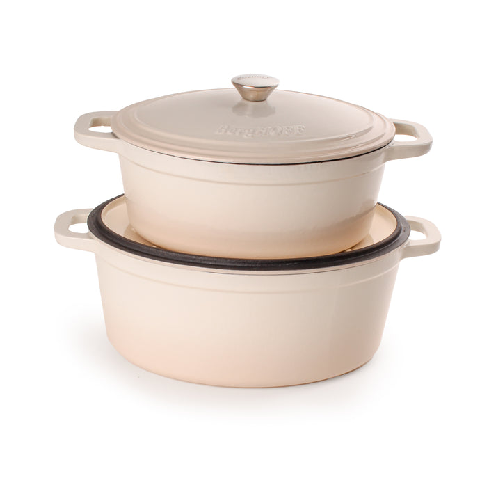 Image 6 of Shopberghoff Neo Cast Iron 5qt. Oval Dutch Oven 11.5" with Lid, Meringue