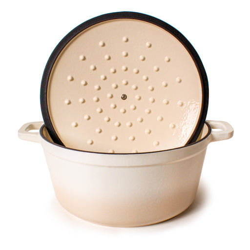 Image 2 of Shopberghoff Neo Cast Iron 7qt. Round Dutch Oven 11" with Lid, Meringue