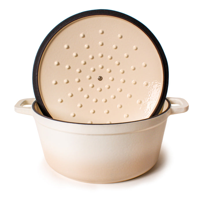 Image 2 of Shopberghoff Neo Cast Iron 7qt. Round Dutch Oven 11" with Lid, Meringue