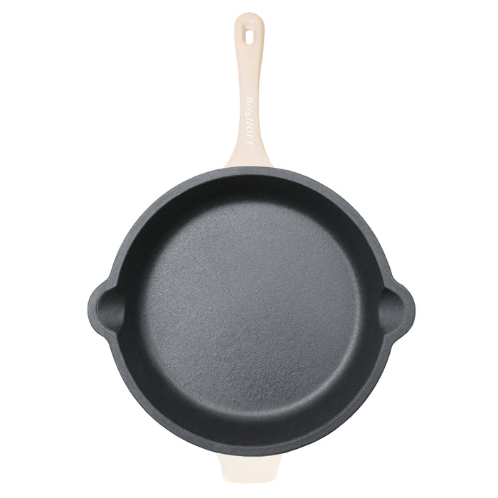 Image 8 of Shopberghoff Neo 10" Cast Iron Fry Pan, Meringue